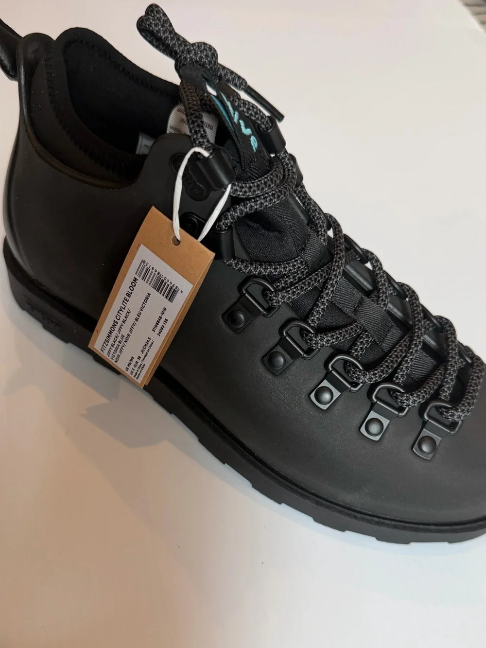 Men's or Woman's Light weight Boot in Jiffy Black